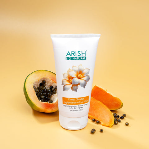 Papaya Chandan Depigmentation Face Wash - Arish Bionatural