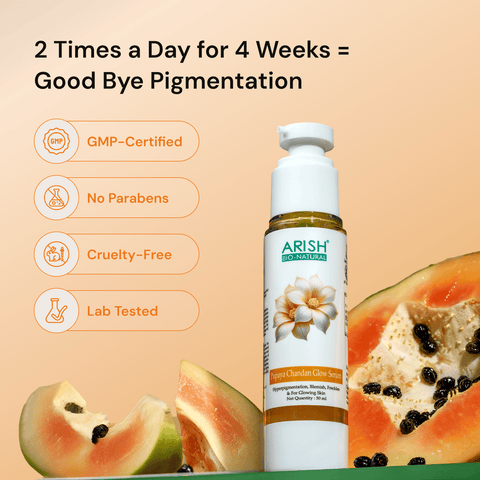 Papaya Chandan Glow Serum 50 ml - Arish Bionatural