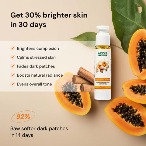 Papaya Chandan Glow Serum 50 ml - Arish Bionatural