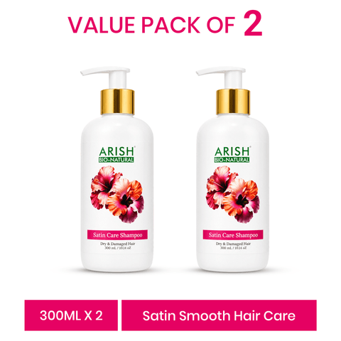 Satin Care Shampoo Pack Of 2 - Arish Bionatural