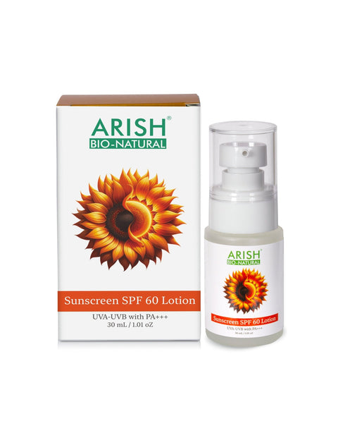 Sunscreen SPF 60 Lotion - Arish Bionatural