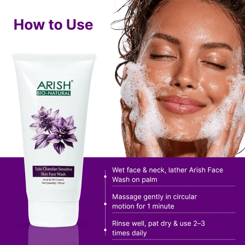 Tulsi Chandan Face Wash - Arish Bionatural