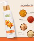 Ubtan Face Wash with Turmeric & Saffron - Arish Bionatural