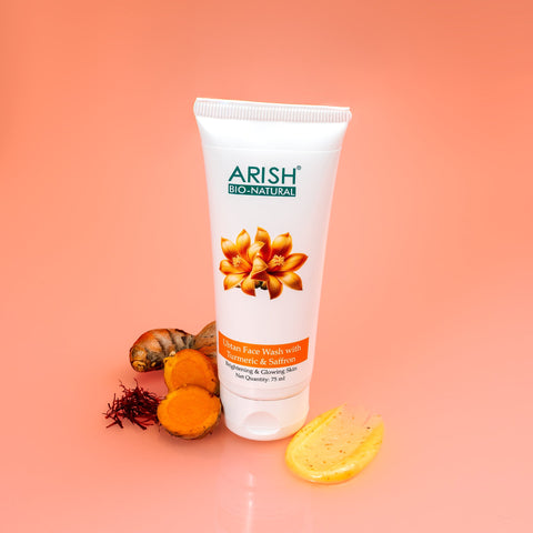 Ubtan Face Wash with Turmeric & Saffron - Arish Bionatural