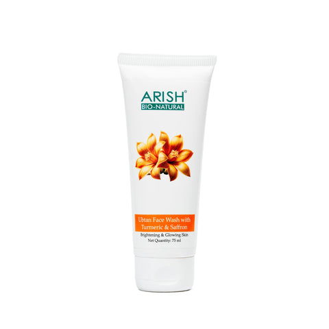 Ubtan Face Wash with Turmeric & Saffron - Arish Bionatural