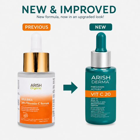ARISH DERMA AHA BHA Vitamin C 20% Brightening Serum