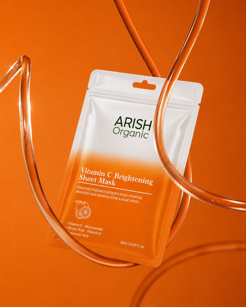 Vitamin C Brightening Sheet Mask Pack Of 3 (3*20ml) - Arish Bionatural