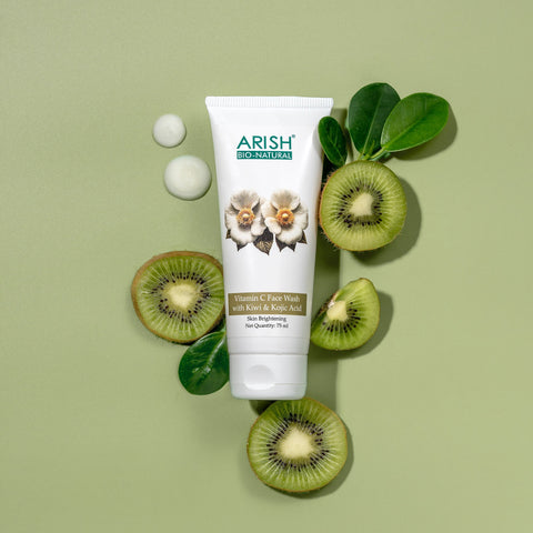 Vitamin C Face Wash with Kiwi & Kojic Acid - Arish Bionatural