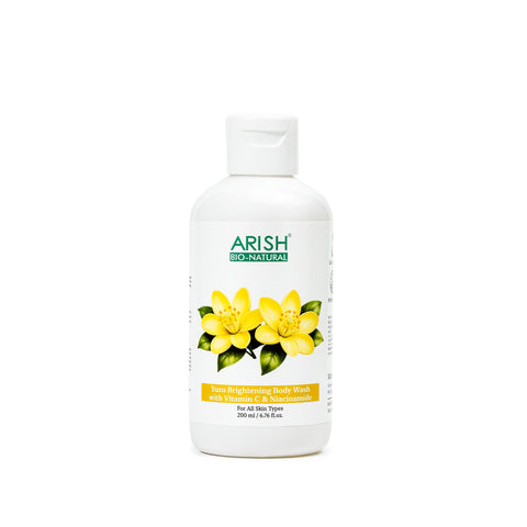 Yuzu Brightening Body Wash with Vitamin C & Niacinamide - Arish Bionatural