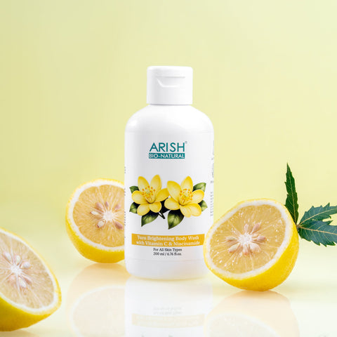 Yuzu Brightening Body Wash with Vitamin C & Niacinamide - Arish Bionatural